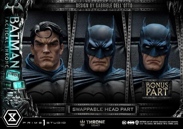 Actual product image Prime 1 Studio DC Comics statuette Throne Legacy Collection Batman Tactical Throne Deluxe Bonus Version