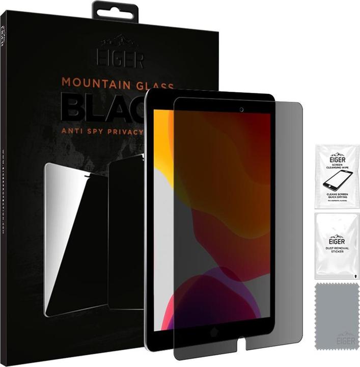 Produktbild Eiger Mountain Glass Black Tablet (1 Stück, iPad 10.2 (2020), IPad 10.2 (2021))