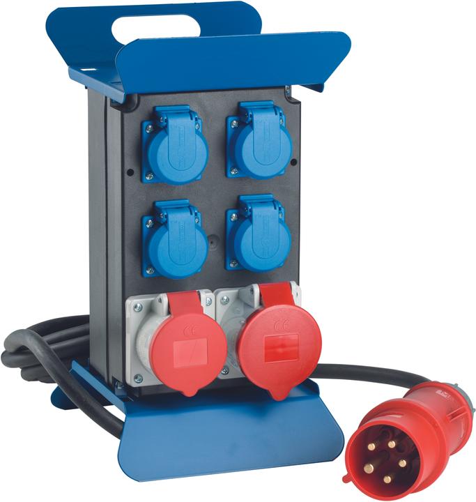 As - Schwabe Mobiler CEE Stromverteiler (6 x, CEE 7/3, CEE)