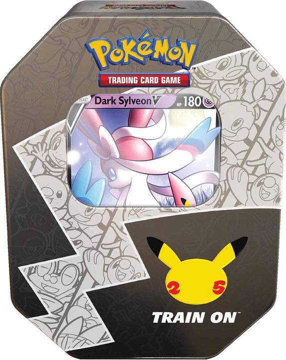 Produktbild Pokémon 25th Anniversary Celebrations Dark Sylveon V Tin - EN (Englisch, Booster Display)