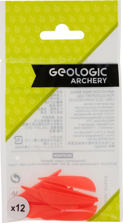 Actual product image Geologic Feather archery 12-pack