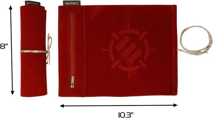 Image du produit Enhance Tabletop Roll on a Scroll Würfeltasche mit Würfel Rot