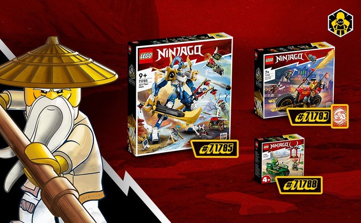 Actual product image LEGO Jay's Titan Mech (71785, LEGO Ninjago)