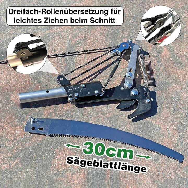 Actual product image FenWi Caterpillar Shears for Tree Pruning 10m Pull Cord