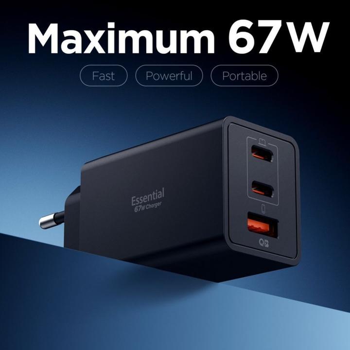 Immagine prodotto Spigen Essential 67W Wall Charger EE673EU black (67 W, 3 porte)