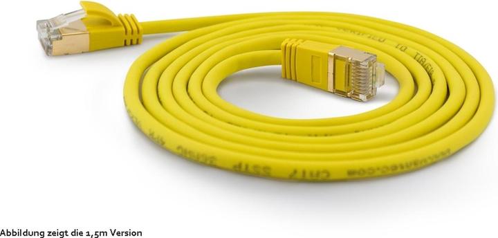 Produktbild Wantec 7175 S/FTP (S-STP) Gelb 2m Cat6a Netzwerkkabel (S/FTP, CAT7, 2 m)