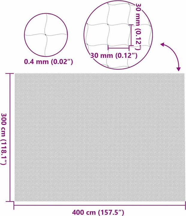 Actual product image vidaXL Katzennetz