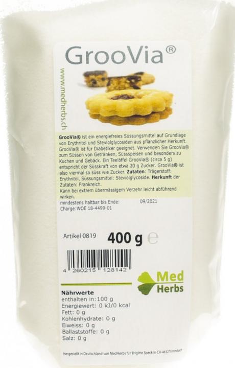 Image du produit GrooVia Poudre édulcorante avec (stevioside) SüssStoff (400 g)