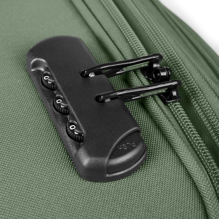 Immagine prodotto Franky Set di valigie Melbourne 3.0 a 4 ruote, 3 pezzi, con ripiegamento elastico (180 l)