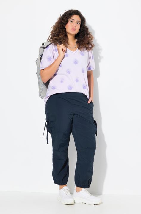 Image du produit Ulla Popken Pantalon cargo style militaire, avec taille élastique et cordon (50)