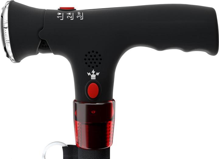 Actual product image Weinberger Walking and hiking stick with light and panic alarm