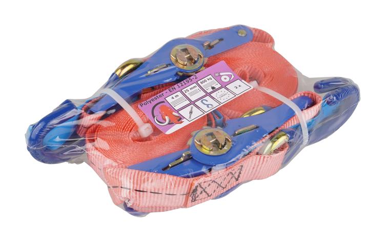 Produktbild Mamutec Polyester Gurt 2-teilig S-Haken 25 mm 4 m 2 Stk.