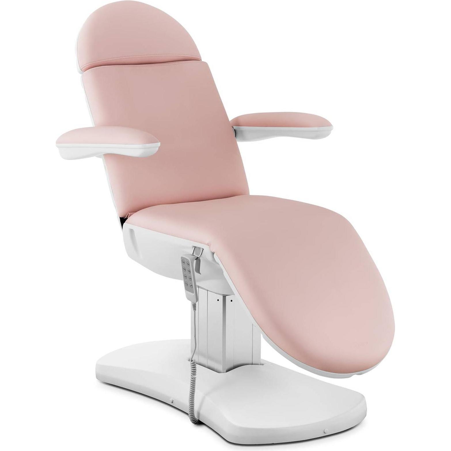 Thumbnail - Physa, Massageliege + Massagesessel, Kosmetikliege Behandlungsliege Kosmetikstuhl Tattooliege 67-87cm 150kg rosa/weiss