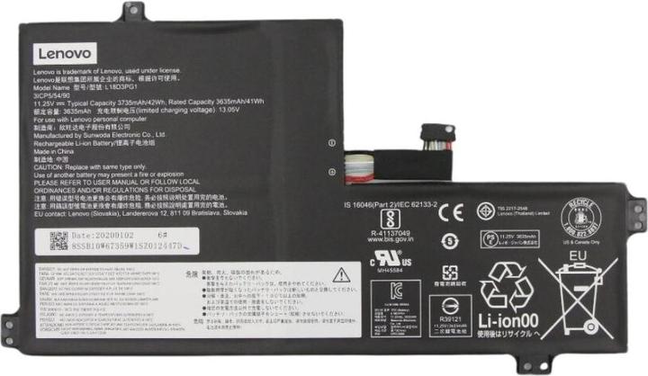 Produktbild Lenovo BATTERY Internal, 3c 42Wh (3 Zellen, 3735 mAh)
