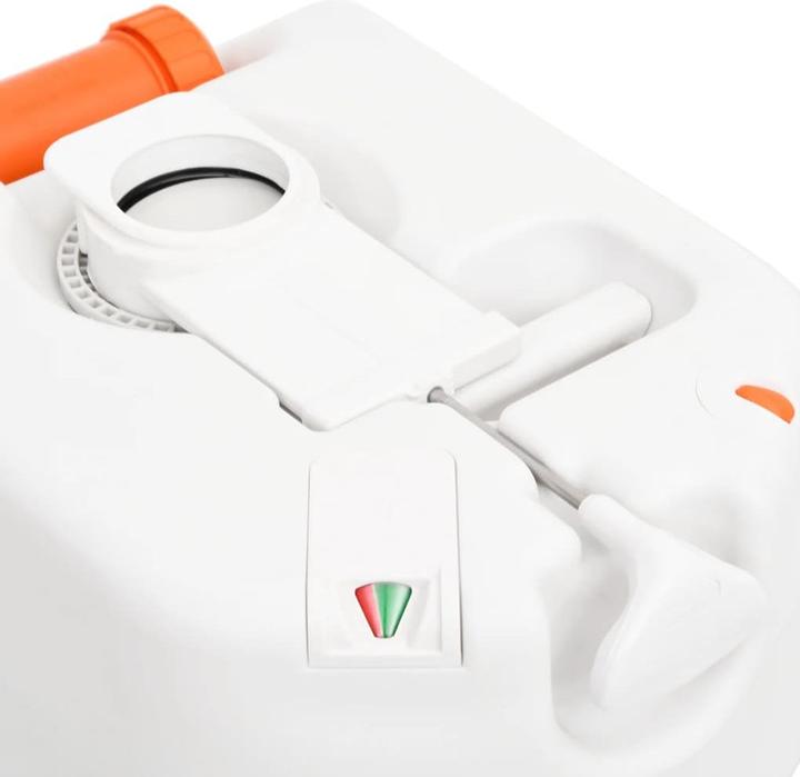 Immagine prodotto VidaXL Toilette da campeggio da incasso Bianca 24+17 L HDPE e Acciaio