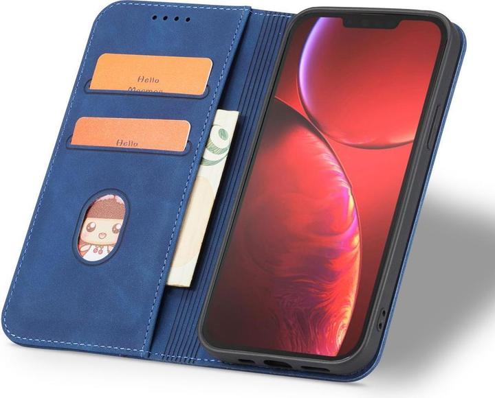 Image du produit Hurtel Magnet Fancy Case case pour iPhone 14 Pro Max cover with flip wallet stand blue (Apple iPhone 14 Pro Max)