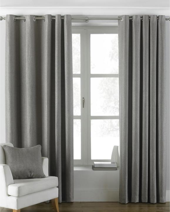 Actual product image Riva Home Atlantic Eyelet Curtains Curtains (117 x 183 cm)
