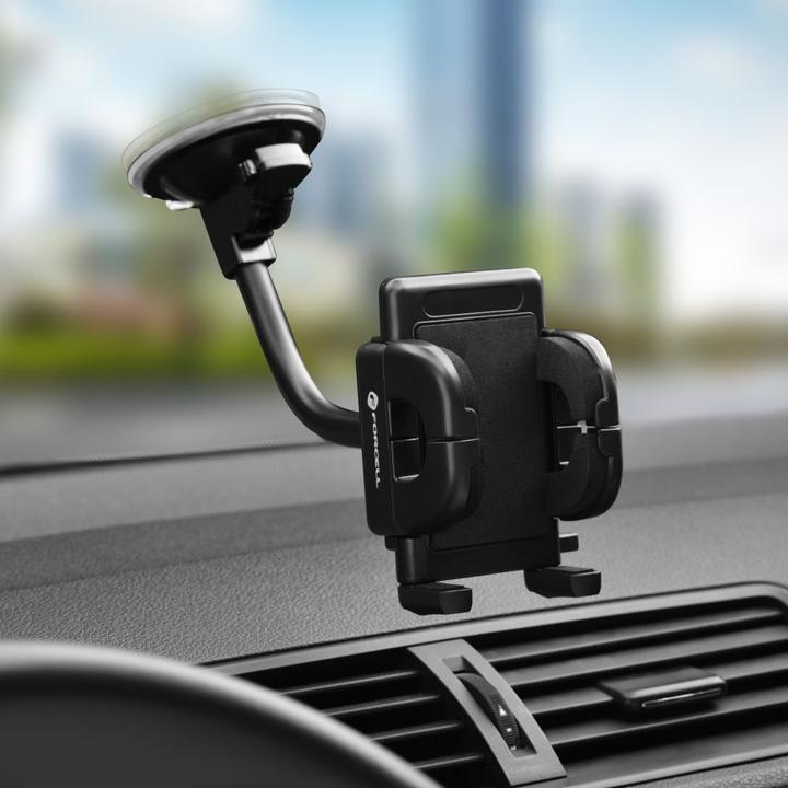 Produktbild Forcell Stylus F-GRIP Regular 17 cm car holder for windshield / dashboard / air vent black