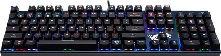 Actual product image MSI Vigor GK50 Low Profile Keyboard USB QWERTY US English, Metallic (US, Cable)