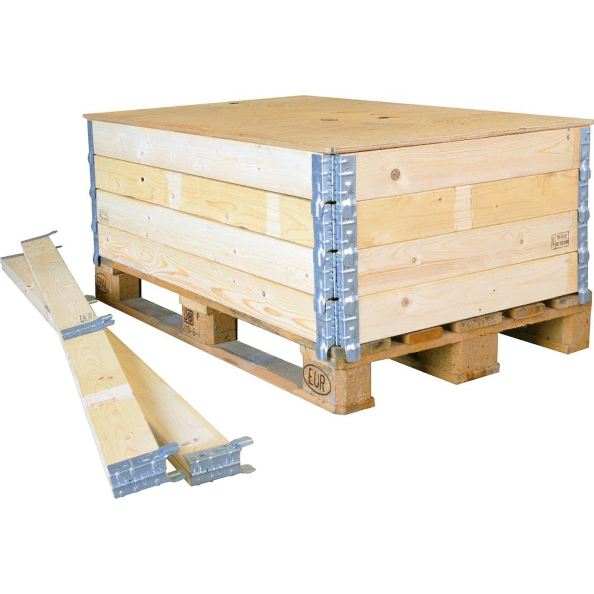 Transpak, Werkplaatskasten, Trans-Pak houten opzetranden voor pallets 800x600x200 mm (60 cm, 20 cm)