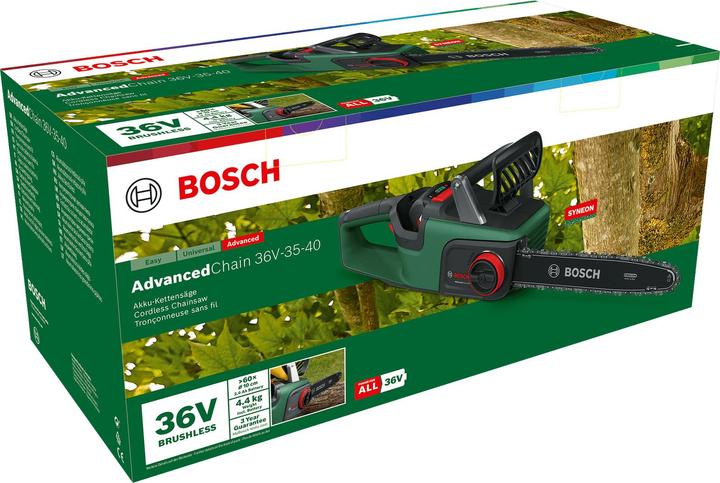 Actual product image Bosch Home & Garden AdvancedChain 36V-35-40 (Battery chain saw)