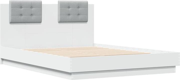 Actual product image VidaXL Bed frame with headboard (135 x 190 cm)