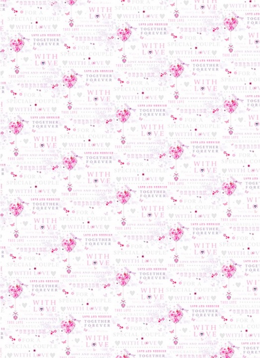 Produktbild Simon Elvin Geschenkpapier zur Hochzeit Aufschrift in Englisch 24 Bögen (Geschenkpapier)