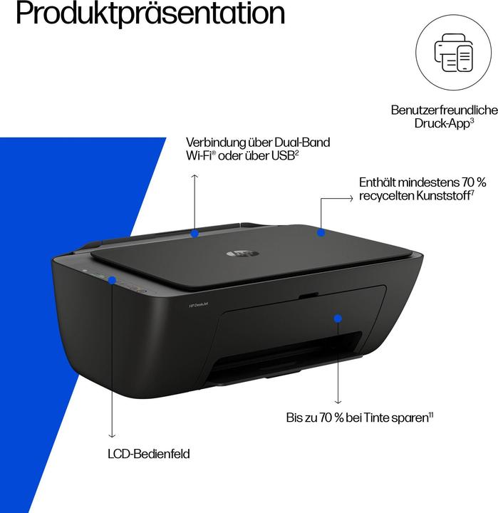 Produktbild HP DeskJet 2920 All-in-One (Tintenpatrone, Farbe)
