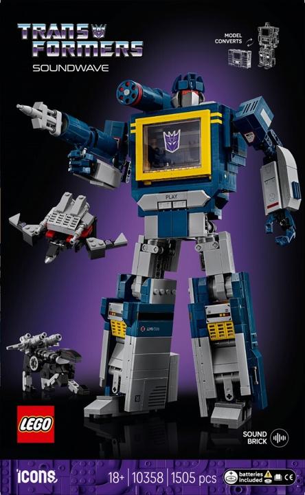Produktbild LEGO Icons Transformers: Soundwave (10358, LEGO Icons)
