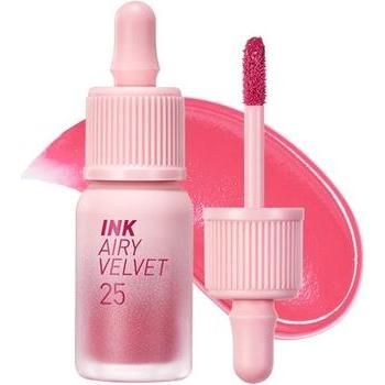 Triton, Lippenstift + Lipgloss, Peripera Ink Airy Velvet Lip Tint Liquid Lip 0.14 fl oz 025 Zazzy Peach (025 Zazzy Peach...