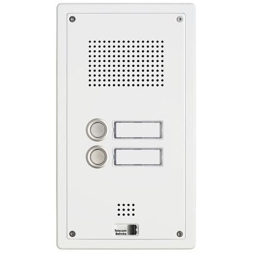 Telecom Behnke, Klingel + Türsprechanlage, Serie 5 UP-Set mit zwei Ruftasten (Weiss).