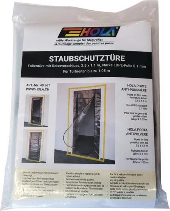 Hola Porta di protezione dalla polvere Pellicola LDPE 2,5 x 1,1 m (2.50 m)