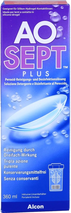 Immagine prodotto AOSept Soluzione detergente e disinfettante al perossido, 360 ml (Sistema perossido, 360 ml)