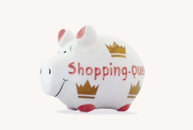 Image du produit KCG Petit cochon Reine du shopping 100855 (10 x 10 x 14 cm)