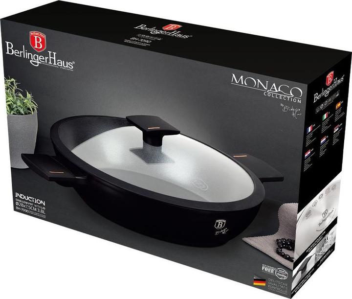 Immagine prodotto BerlingerHaus Casseruola bassa Monaco Collection con coperchio Ø 28 cm (28 cm, Pentola, Alluminio)