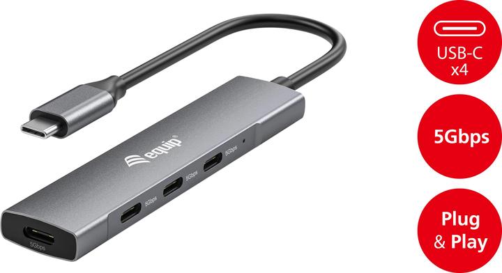 Image du produit equip Hub USB (USB-C, 4 ports)