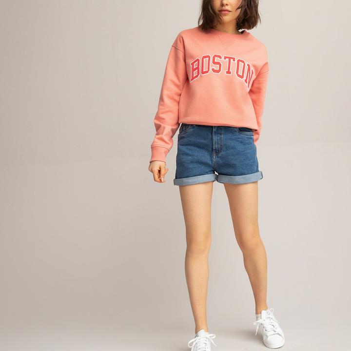 Image du produit La Redoute Collections Short en jean taille haute