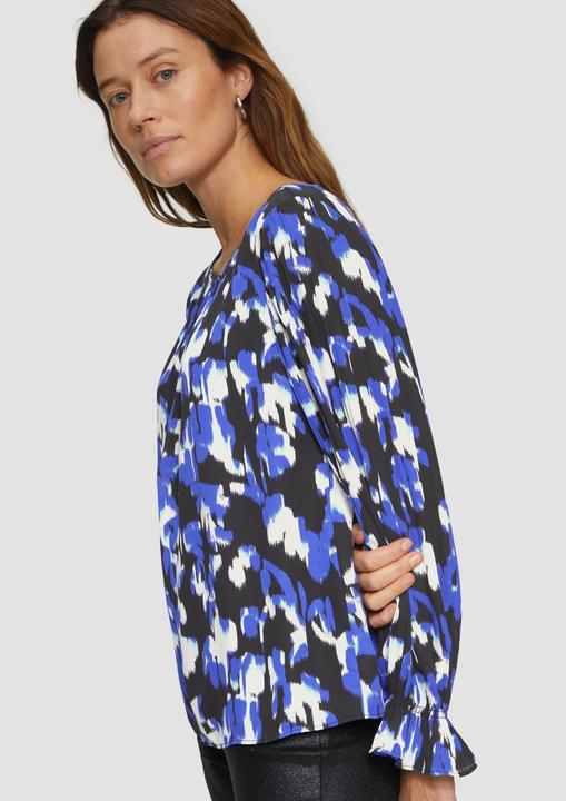 Produktbild S.Oliver Bluse Viskosebluse mit Plisseeärmeln (38)