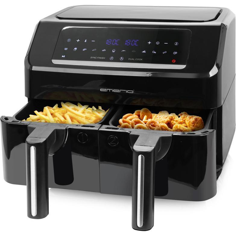 Emerio Heissluftfritteuse, Smart Fryer, Fritteuse, Schwarz