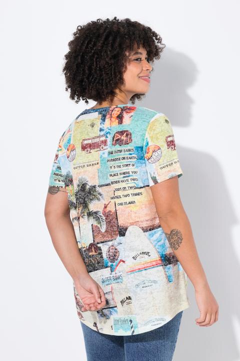 Actual product image Angel of Style T-Shirt, A-Linie, Palmen-Muster (50)