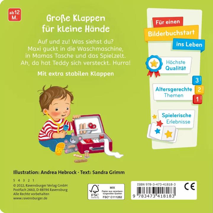 Produktbild Ravensburger Was siehst du? Klapp auf, klapp zu! Mein Zuhause (Deutsch, Sandra Grimm, 2023)