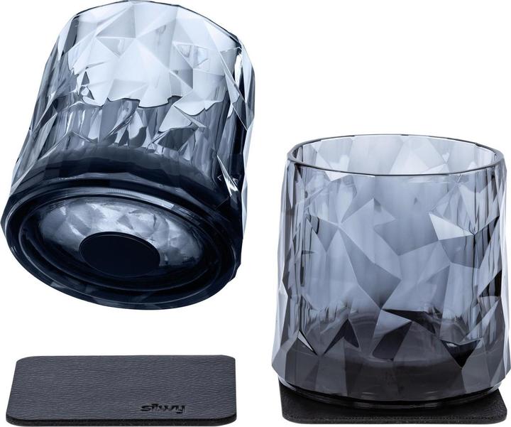 Actual product image Silwy Magnet Plastic Glasses Tumbler Grey