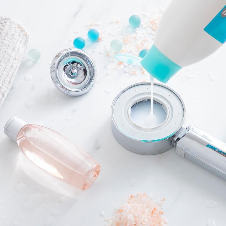 Produktbild InnovaGoods Doppel-Dusch-Brause mit 3-in-1-Spender Xawara (2 Strahlarten)