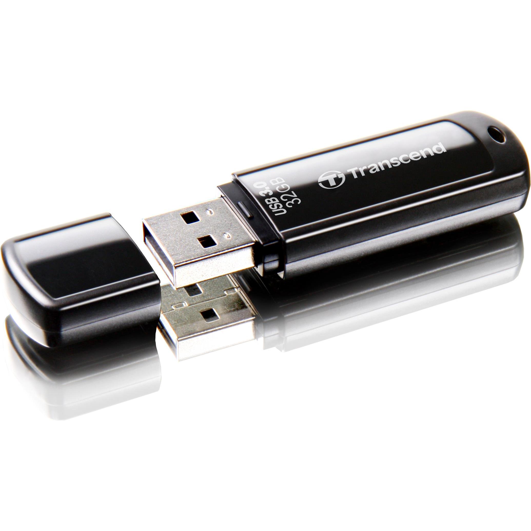 Thumbnail - Transcend JetFlash 700 (32 GB, USB-A, USB 3.1), USB Stick, Schwarz
