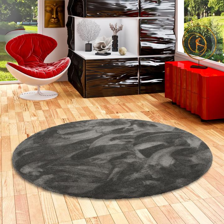 Immagine prodotto Snapstyle Tappeto Shaggy di lusso in velluto rotondo (Ø 133 cm)