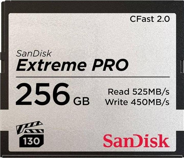 SanDisk Cfast Card Extreme PRO (256 GB, CFast)