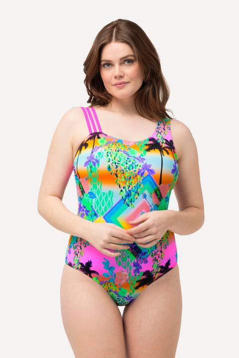 Produktbild Ulla Popken Badeanzug, Softcups, Dreierträger, Powermesh-Vorderfutter (46)