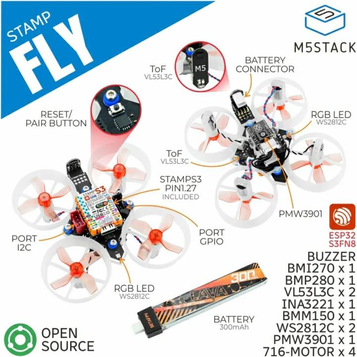 Produktbild M5Stack Drone M5Stamp Fly