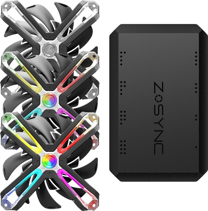 Produktbild Zalman 120mm ZM-SF120A3 ARGB Triple Pack inkl. Controller (120 mm, 3 x)