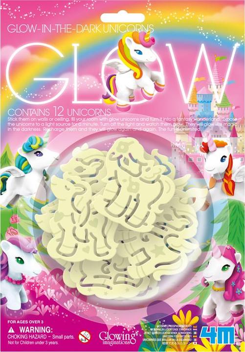 Produktbild 4M Fosforescerend PACK: eenhoorns bevat 12 stuks (17.70 x 1.50 cm)